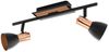 Eglo 94585 Spot LED BARNHAM Stahl schwarz, kupfer GU10 max. 2X3W L:39,5cm B:7cm Bild 1