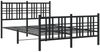 vidaXL Bettgestell mit Kopf- und Fußteil Metall Schwarz 120x200 cm 376340 Bild 3