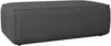 Vente-unique - AMELIA Pouf SamtStoff Grau - B 69 cm x H 42 cm x L 102 cm Bild 2