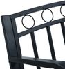vidaXL Gartenbank 125 cm Schwarz Stahl 47945 Bild 5