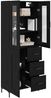 vidaXL Highboard 2 pcs Schwarz Eichen-Optik Holzwerkstoff 3416215 Bild 3