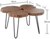 Beistelltisch >Caspar Mini< in Akazie aus Massivholz,Metall - 78x56x72cm (BxHxT) Bild 4