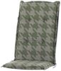 Auflage Hochlehner für Gartenstuhl 120x48cm Sesselauflage Polster Polsterauflage Karo Muster Stuhlauflage mit dicker 7cm Schaumstoff Füllung in grün Bild 5
