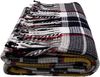 Wohndecke Fair de luxe Cotton All Seasons | Wolldecke aus 50% Baumwolle, 30% Polyester und 20% Acryl | Couchdecke / Sofadecke | Wohlfühlende Kuscheldecke | Wolldecke mit Fransenborde (Gelb/Schwarz Kariert) Bild 3