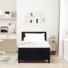 vidaXL Boxspringbett mit Matratze mit LED Schwarz 90 x 200 cm Stoff 3342179 Bild 4