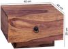 Design Nachttisch MUMBAI Massiv-Holz Sheesham 40 x 40 x 25 cm, Moderne Nacht-Kommode mit Schublade, Nachtschrank Natur-Holz Nachtkonsole Bild 4