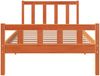 vidaXL Massivholzbett ohne Matratze Wachsbraun 75x190 cm Kiefernholz 844389 Bild 4