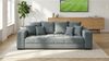 Massivart® Big-Sofa Cord grau oder beige 254 cm / 4-Sitzer Cordsofa / BORNEO, Nosagunterfederung / inklusive Kissen Set Bild 5
