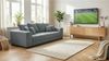 Massivart® Big-Sofa Cord grau oder beige 254 cm / 4-Sitzer Cordsofa / BORNEO, Nosagunterfederung / inklusive Kissen Set Bild 2