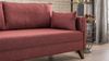 Ecksofa, 'Bella', 85 x 165 x 275, Weinrot Bild 4