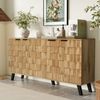 Moderner Sideboard mit 4 Türen, 160,5 x 35,5 x 78 cm – Praktisches Design für Wohnzimmer, Schlafzimmer und Esszimmer Bild 5