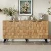 Moderner Sideboard mit 4 Türen, 160,5 x 35,5 x 78 cm – Praktisches Design für Wohnzimmer, Schlafzimmer und Esszimmer Bild 2