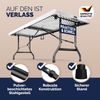 Casaria Buffettisch Gartentisch Klappbar 183cm Weiß - 2er Set Bild 3