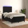 vidaXL Boxspringbett mit Matratze & LED Schwarz 120x190 cm Samt 3270319 Bild 5