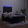 vidaXL Boxspringbett mit Matratze & LED Schwarz 120x190 cm Samt 3270319 Bild 4