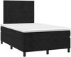 vidaXL Boxspringbett mit Matratze & LED Schwarz 120x190 cm Samt 3270319 Bild 3