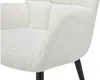 Vente-unique - PEGA Stuhl Stoff Weiß - B 62 cm x H 78 cm x L 58,5 cm Bild 5