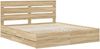 vidaXL Bettrahmen Sonoma-Eiche 200 x 200 cm Ingenieurs Holz 3411809 Bild 4