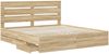 vidaXL Bettrahmen Sonoma-Eiche 200 x 200 cm Ingenieurs Holz 3411809 Bild 5