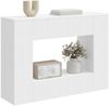 vidaXL Konsolentisch Gestreift Weiß 101 x 29 x 74 cm Holzwerkstoff 899877 Bild 3