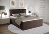 B&B Home 'Kaja' Boxspringbett mit Bettkasten, Samt, Braun, 180x200 cm Bild 2