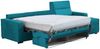 Dmora Schlafsofa mit Halbinsel Celleno, Verwandelbares Ecksofa für das Wohnzimmer, gepolstert, abnehmbar, 100 % Made in Italy, 280x160 h100 cm, Hellblau Bild 4