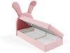 Kinderbett Polsterbett Bett MATILDA 100x200cm in Stoff Magic Velvet Rosa Bild 4