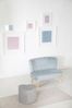 roba Kinderhocker 'Lil Sofa' in Herzform - BxTxH: 30 x 27 x 24 - Samtstoff - Grau Bild 3