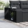 vidaXL Lagerregale 2 Stk. Schwarz Poly Rattan 365981 Bild 3