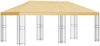 vidaXL Pavillon mit Seitenwänden 6 x 3 m Creme Polyester und Stahl 190 3375983 Bild 2
