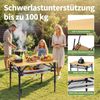 HOMECALL Klapptisch Bambus Camping-Klapptisch höhenverstellbar 47–65 cm (natürliche Bambus-Tischplatte, Aluminiumrahmen, abnehmbares Netzfach, tragbarer Outdoor-Picknicktisch) Bild 4