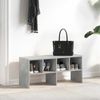vidaXL Schuhregal Stapelbar Betongrau 89,5x30x40 cm 858845 Bild 3