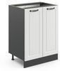 Küchenunterschrank R-Line Weiß Landhaus 60 cm ohne Arbeitsplatte Vicco Bild 4