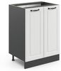 Küchenunterschrank R-Line Weiß Landhaus 60 cm ohne Arbeitsplatte Vicco Bild 5