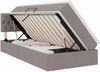 vidaXL Aufbewahrungsbett mit Matratze Taupe 90 x 190 cm Holzwerkstoff 3370542 Bild 2