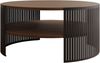 Couchtisch Fahugin, Beine und Seiten aus Stahl (Farbe: Schwarz / Nuss Franklin Tobacco) Bild 3