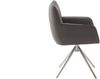2er Set Sesselstuhl Limone - Leder, Anthrazit / Edelstahl Bild 5