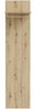 Garderobenpaneel >BACCIO< 3 Haken, 1 Boden, Stange, Artisan Eiche Dekor - 45x196,8x25,5cm BxHxT Bild 3