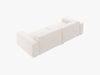 Micadoni 3-Sitzer Sofa Jodie Strukturierter Stoff Megan Helles Beige Bild 4