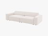 Micadoni 3-Sitzer Sofa Jodie Strukturierter Stoff Megan Helles Beige Bild 3