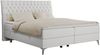 Boxspringbett mit 2 Bettkästen Matratze und Topper - MILEN - 180x200cm - Weiß Kunstleder - H3 Bild 3