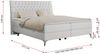 Boxspringbett mit 2 Bettkästen Matratze und Topper - MILEN - 180x200cm - Weiß Kunstleder - H3 Bild 5