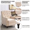 HomeMiYN Relaxsessel Relaxsessel liegefunktion Push Back Sessel Fernsehsessel Wohnzimmer, Verstellbar Bild 3