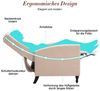 HomeMiYN Relaxsessel Relaxsessel liegefunktion Push Back Sessel Fernsehsessel Wohnzimmer, Verstellbar Bild 4