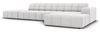 Micadoni Ecksofa Jennifer 5-Sitzer Rechts Samt Silber Bild 2