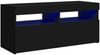vidaXL TV-Schrank mit LED-Leuchten Schwarz 90x35x40 cm 804383 Bild 2