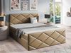 Mirjan24 Boxspringbett Alpiry, Hellbraun, 180x200 cm, Kunstleder Bild 2