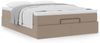 vidaXL Ottoman-Bett mit Matratze Cappuccino-Braun 140x190cm Kunstleder 3311040 Bild 4