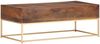 vidaXL Couchtisch, Mango Massivholz, 112 x 50 x 40 cm Bild 4