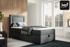 Best For Home Trinity K3 Einzel-Boxspringbett mit Bonnell-Federkern, Matratze, Topper und Bettkasten. Gepolstertes Bett mit Stauraum. Bild 2